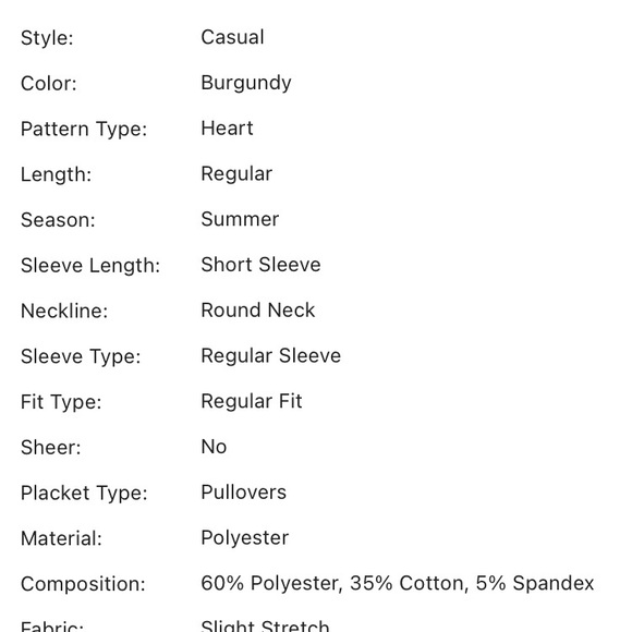 SHEIN large red tee - Picture 3 of 3